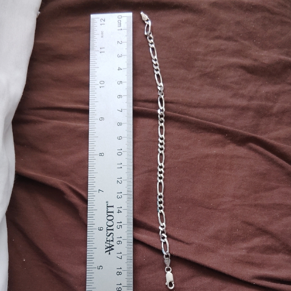 Genuine Silver Chain Bracelet - Picture 2 of 6
